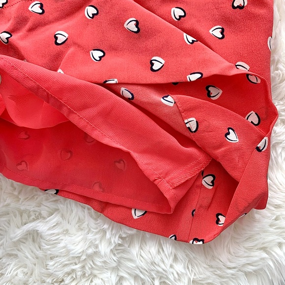 Anthropologie Yumi Kim Silk Heart Print Mini Dress - Picture 9 of 16